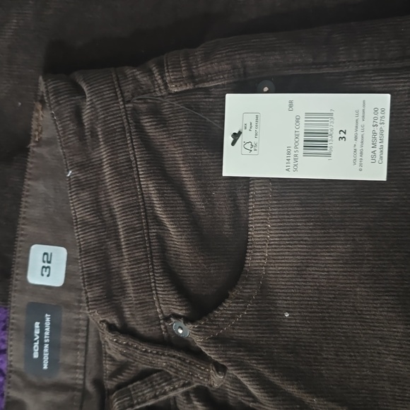Volcom Dark Brown Corduroy Pants - Picture 5 of 5
